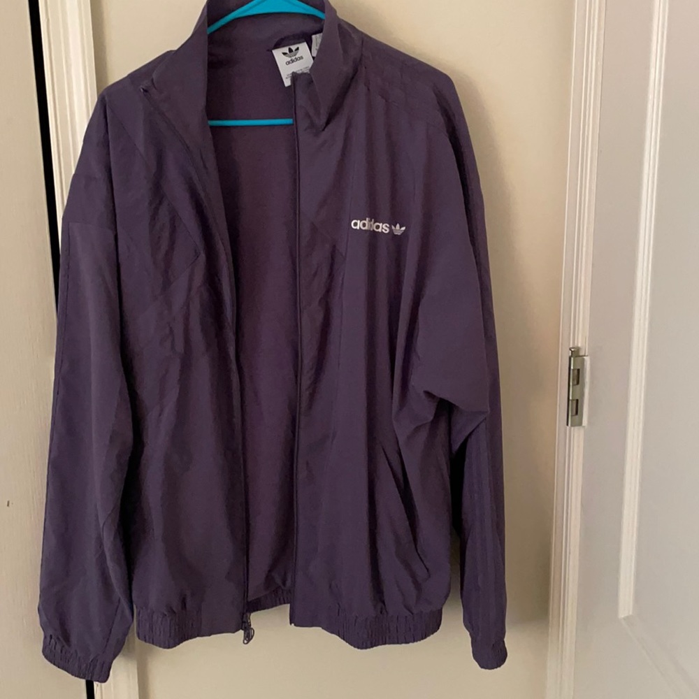 Purple Adidas Bomber Jacket